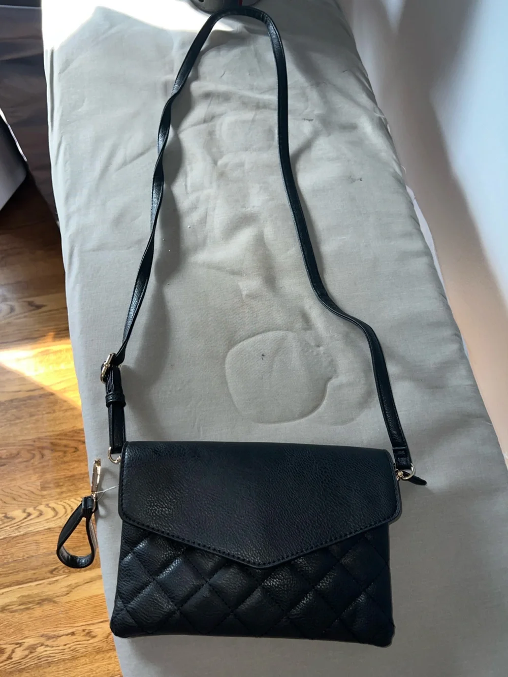 Black Quilted Wristlet Clutch - Women's Bag